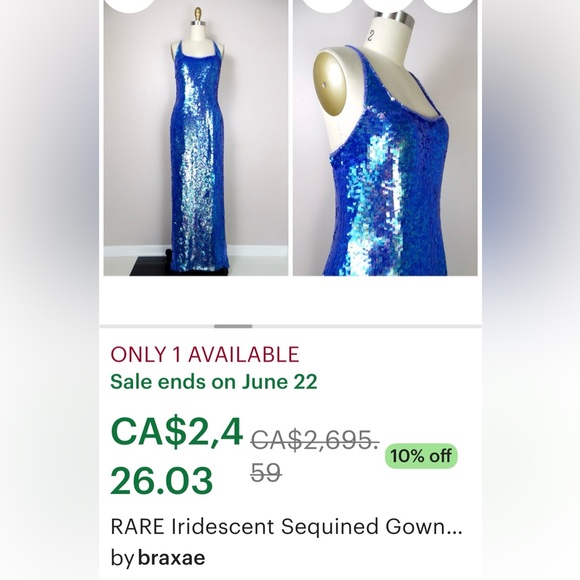 Mermaid sequin gown - Picture 7 of 7